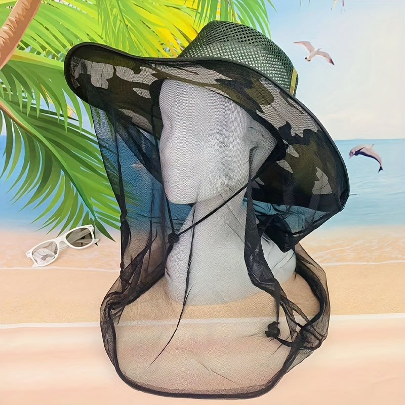Anti-Mosquito Sunshade Fishing Hat for Men and Women