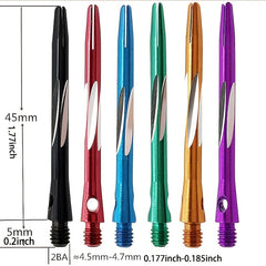 3pcs Carved Darts Set Lightweight Aluminum Rods Enhanced Grip