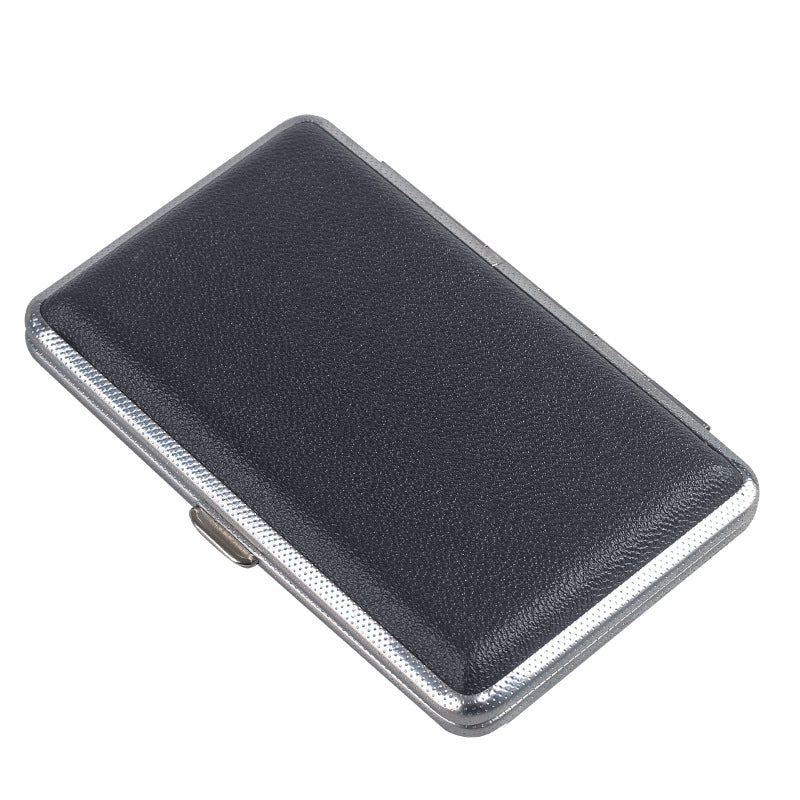 110mm Leather Cigarette Case Portable Compression Resistant
