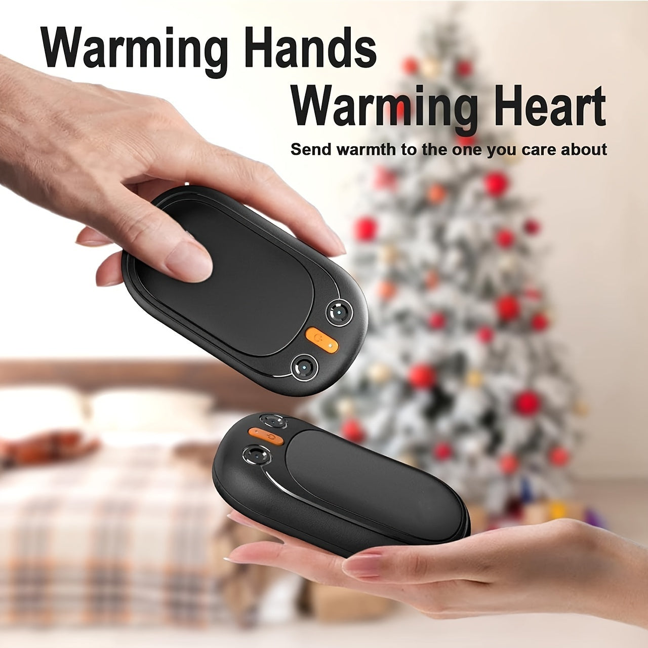 2pcs Rechargeable Hand Warmer 2000mAh 2 12 Hour Long Heating