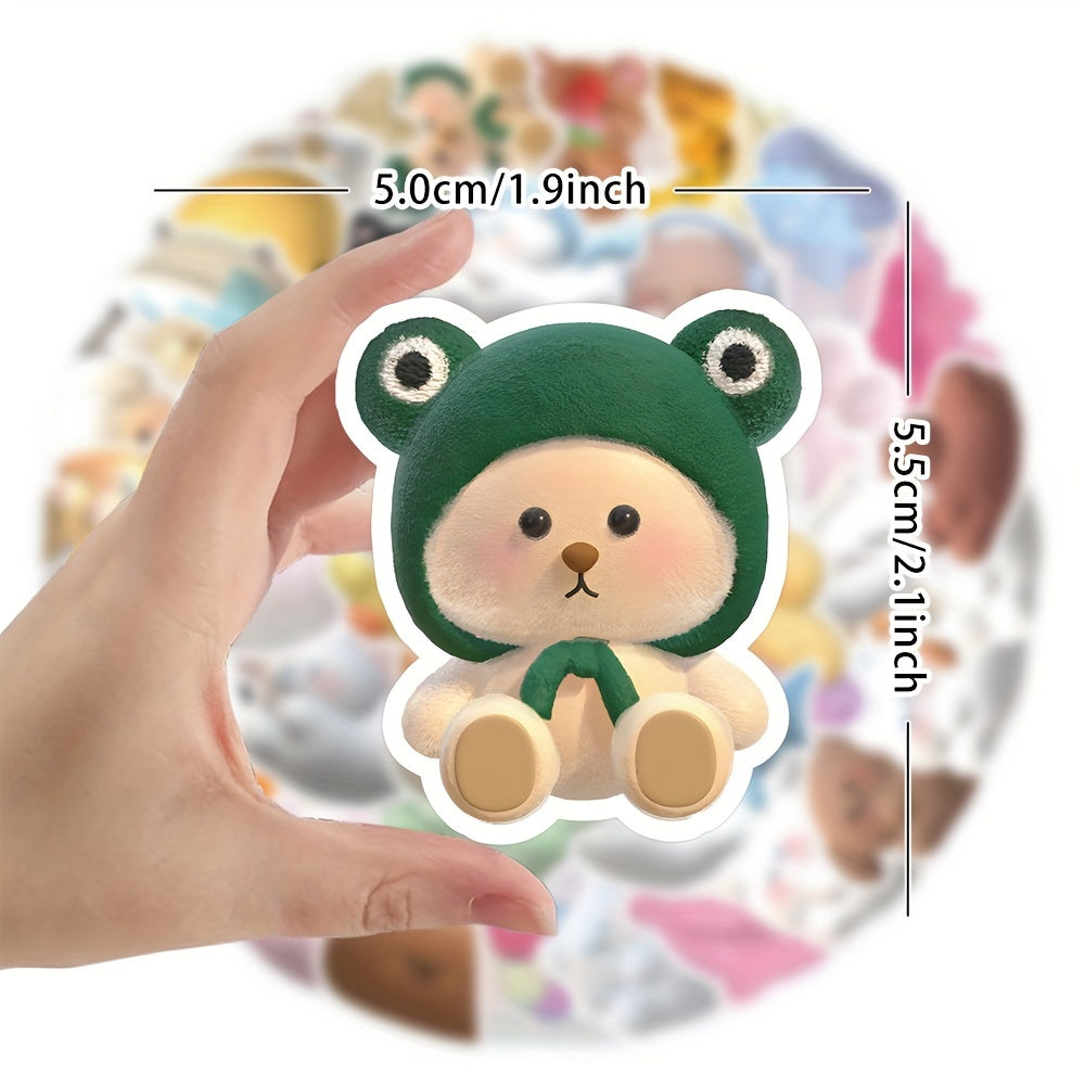 50pcs Cartoon Animals Graffiti Stickers For Various Uses