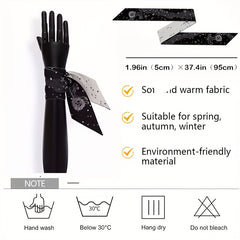 Skinny Scarf Lightweight Ribbon Scarf For Hair Handbag