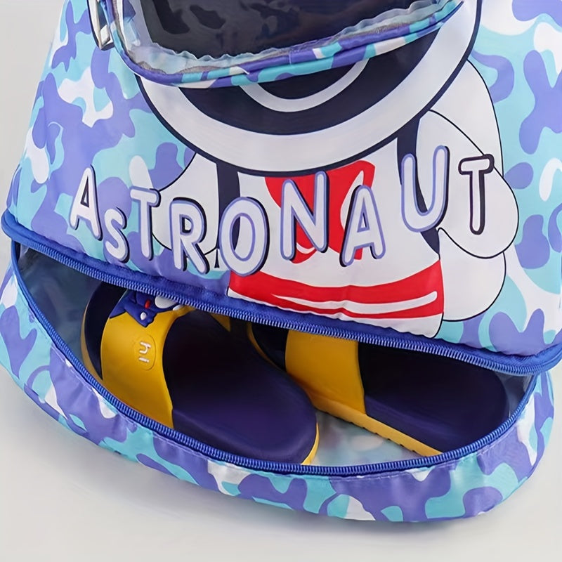 Waterproof Swimming Bag Beach Backpack Kids Dry Wet Storage Cartoon Astronaut