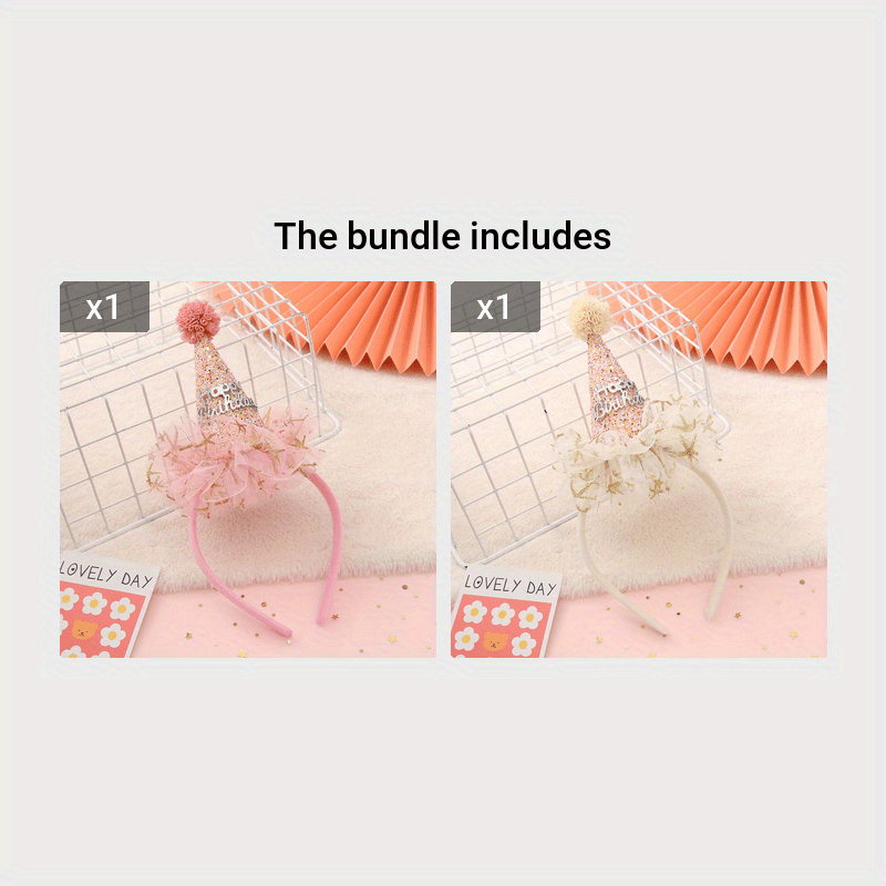 Kids Birthday Hair Hoops Party Accessories