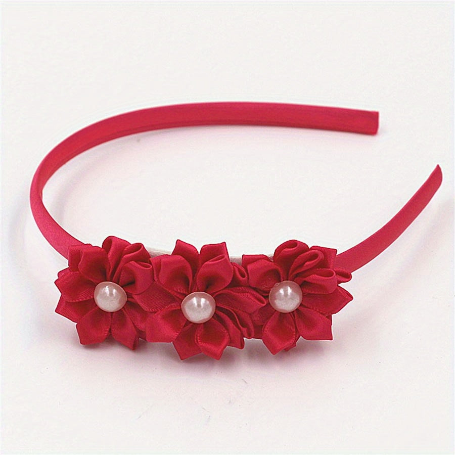 Baby Girls Flowers Decor Hair Hoop Headwear Hair Accessories
