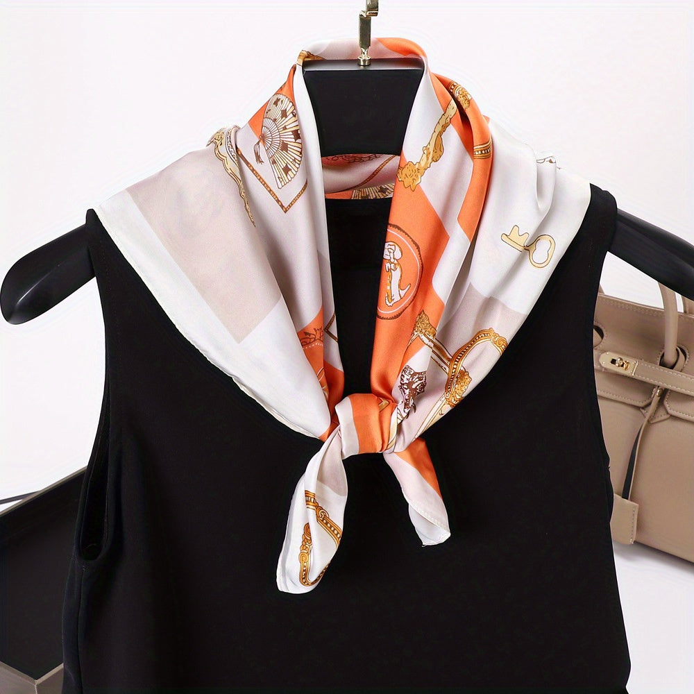 Floral Bandana Silk Neckerchief Scarf Head Wrap Charm Gift