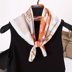 Floral Bandana Silk Neckerchief Scarf Head Wrap Charm Gift