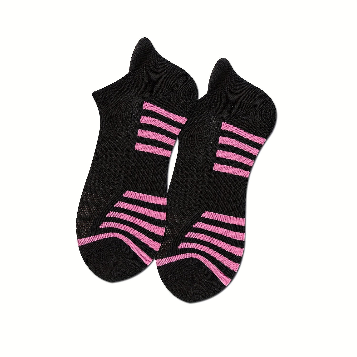 6 Pairs Women's Striped Short Socks Soft Lightweight Low Cut Sports Stocking