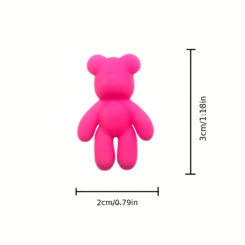 8pcs Bear Shoes Decoration Charms For Slipper Sandals DIY Shoes Pins