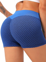 Women's Honeycomb Sports Shorts for Summer Fitness