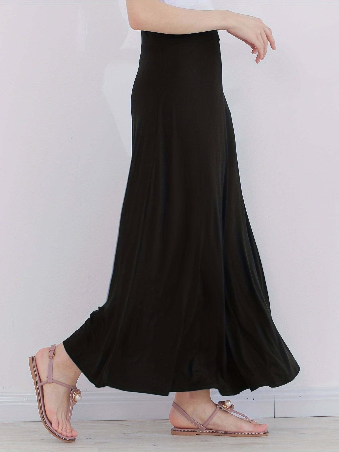 High Waist Maxi Skirt Casual Women's Clothing