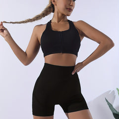 High Waist Yoga Shorts Sports Workout Running Biker Shorts