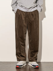 Men's Loose Fit Corduroy Dress Pants