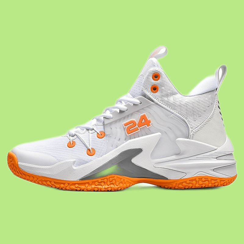 Men's High Top Basketball Shoes Breathable Lace Up Sneakers Non Slip