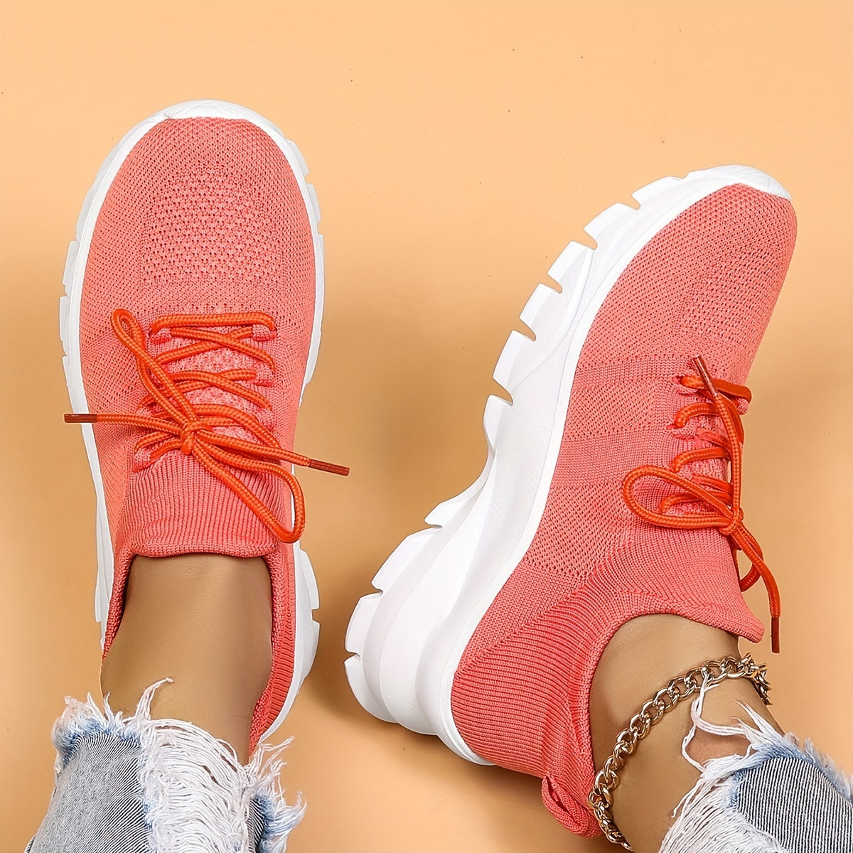 Women's Chunky Sneakers Breathable Lightweight Travel Shoes