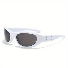 Wrap Around Sports Sunglasses For Women Men Futuristic UV400 Sun Shades