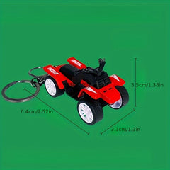 Cartoon Beach Motorcycle Keychain Car Key Chain Bag Pendant