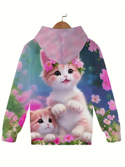 Flower Garden Graphic Hoodie Sweatshirt for Kids