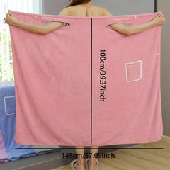 Large Bath Towel for Home & Camping Soft Water Absorbent