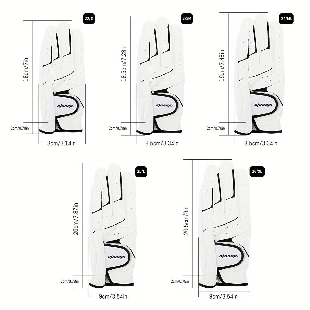 Durable Anti Slip Golf Glove Left Hand Breathable Comfortable