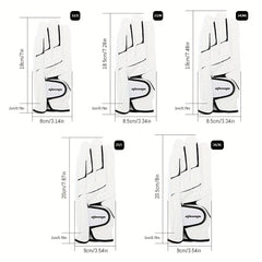 Durable Anti Slip Golf Glove Left Hand Breathable Comfortable