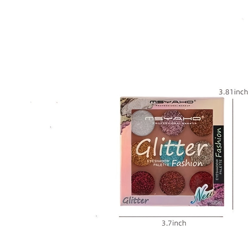 Glitter Eyeshadow Palette Mineral Ultra Shimmer Brightening Long Lasting
