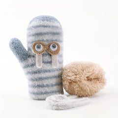 Kids Winter Warm Knitted Gloves Christmas Halloween Gloves