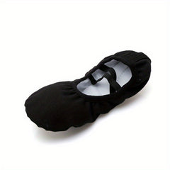 Girls Solid Slip On Ballet Shoes Anti Slip Soft Sole Dancing Practice Shoes