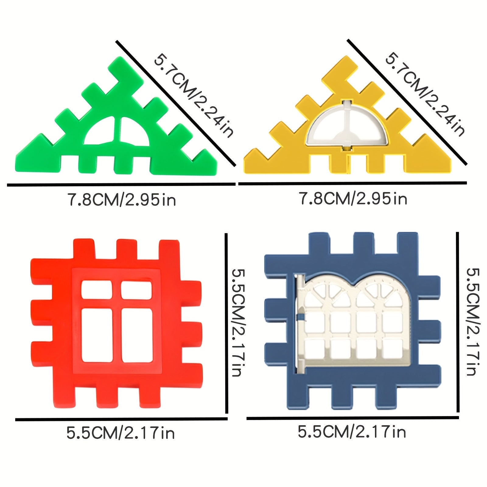 Colorful Building Blocks House Toy 3D Assembly Puzzle