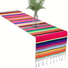 Mexican Style Table Runner Tassel Table Runner 215 9 X 35