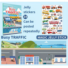 Reusable Sticker Books Educational Toys for Kids