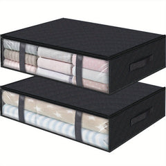 Underbed Storage Box Lightweight Zipper Organzier Clothes Container