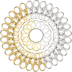 100pcs Swivel Hooks Metal Key Chain Key Hanger Backpack Hanging Buckle