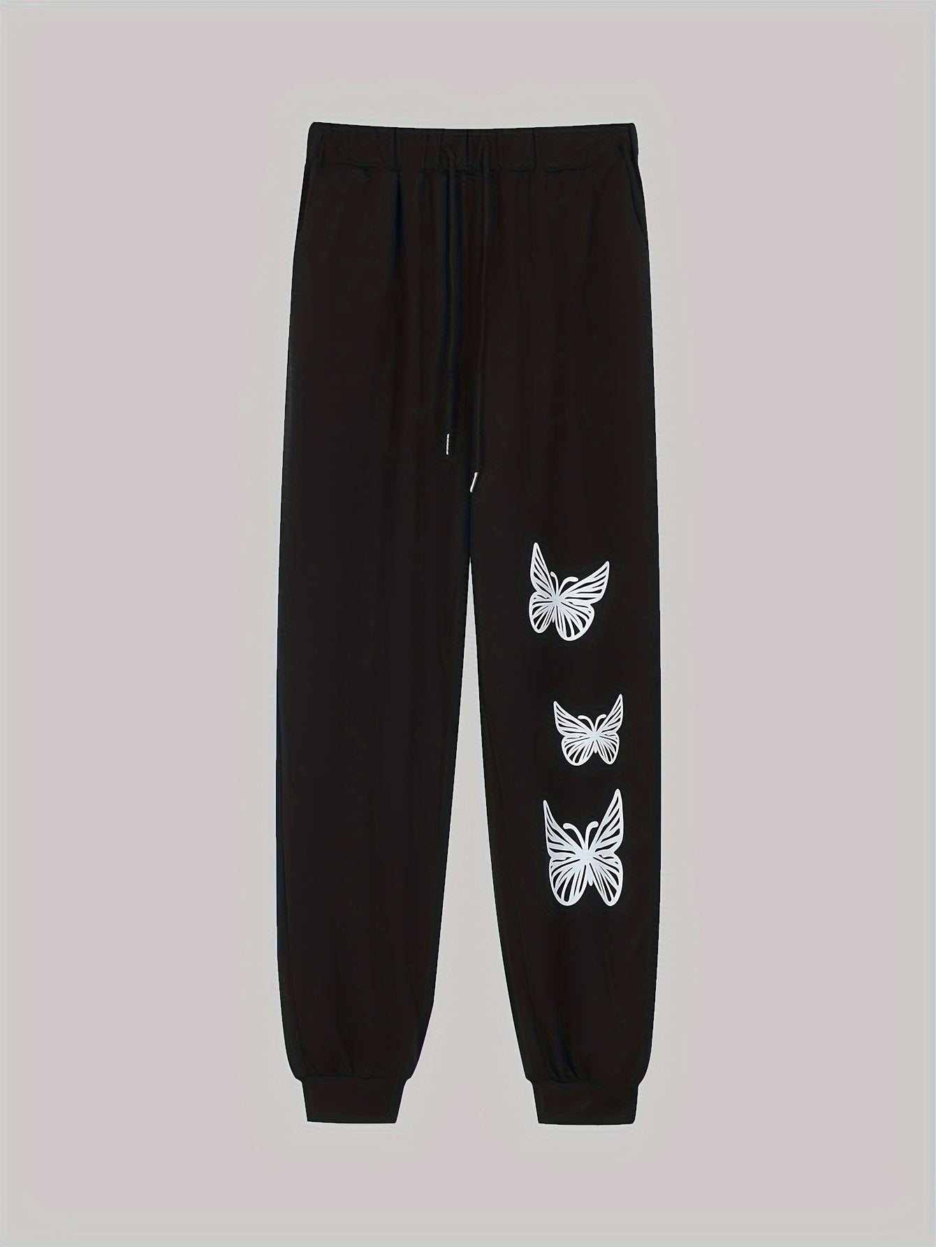 Butterfly Print Jogger Trousers