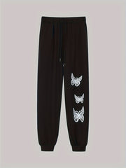 Butterfly Print Jogger Trousers