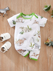 Baby Sea Turtle Short Sleeve Romper Jumpsuit