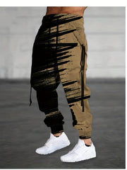 Ribbon Men's Athletic Jogger Pants with Drawstring