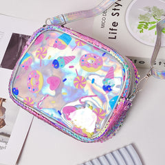 Cartoon PVC Shoulder Bag Kids Princess Crossbody Bag
