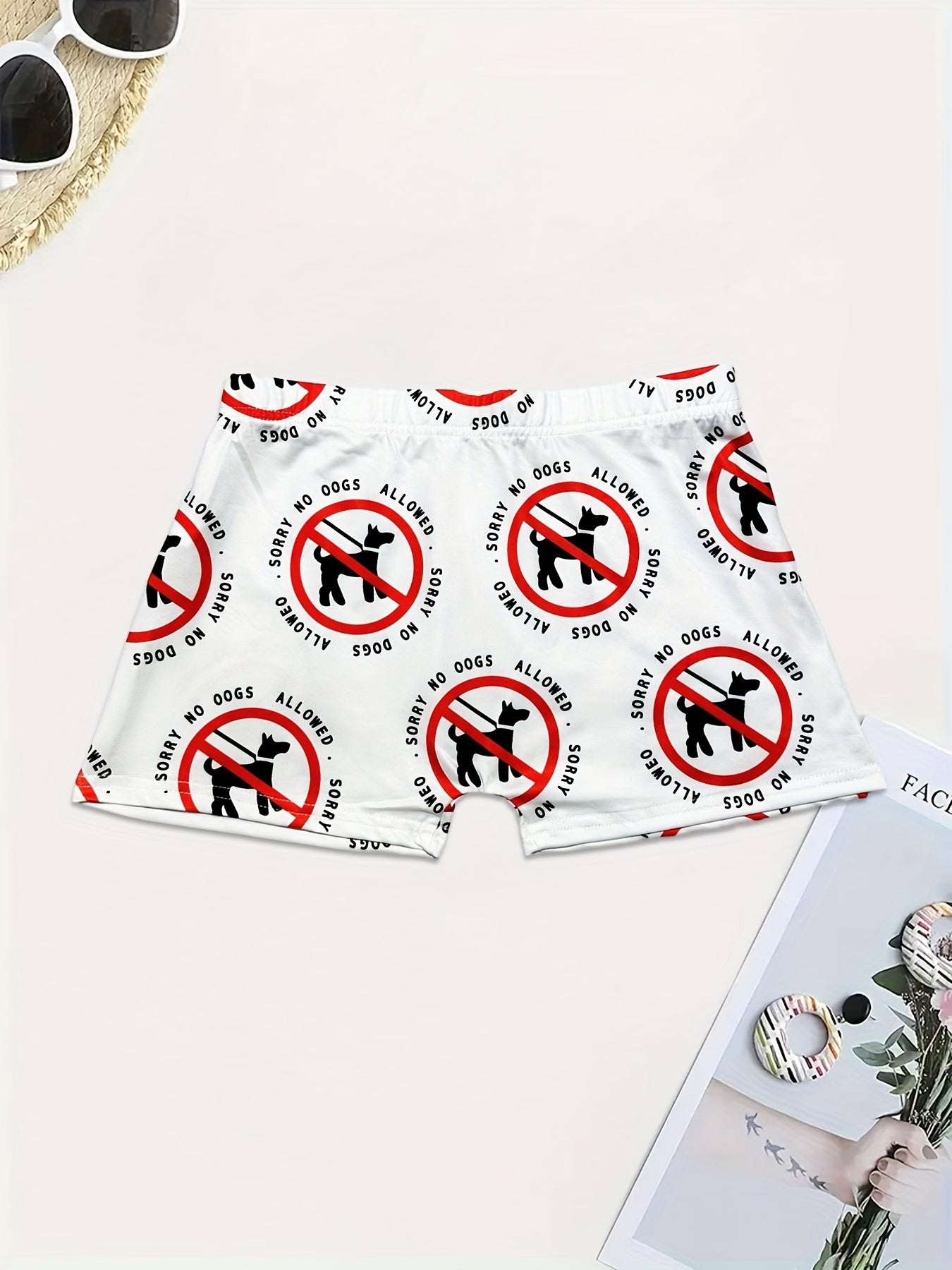 Graphic Print Skinny Shorts for Women