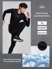 Men's Fleece Compression T shirt Active Mid Stretch Slim Fit Tee