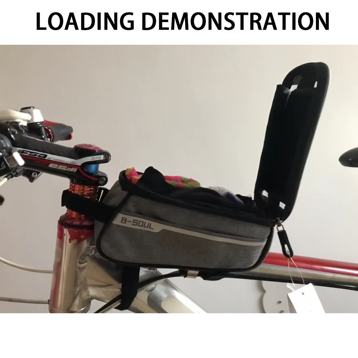 B SOUL Bike Phone Bag Touch Screen Front Beam Saddle Bag
