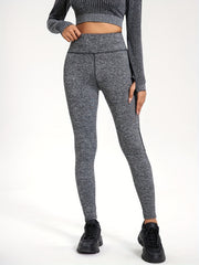 High Waist Yoga Leggings with Side Mesh Stitching