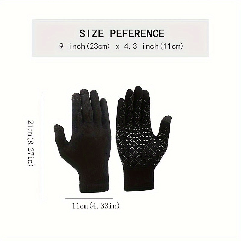 Winter Warm Beanie Hat & Scarf Gloves Set for Outdoor Activities
