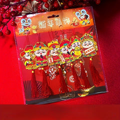 6pcs Dragon Year Lucky Pendant Set Hanging Decorative Supplies
