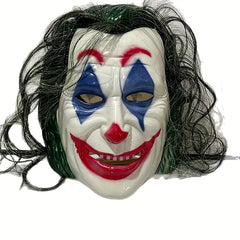 DC Joker Mask Realistic Clown Mask Halloween Carnival Horror Clown Mask