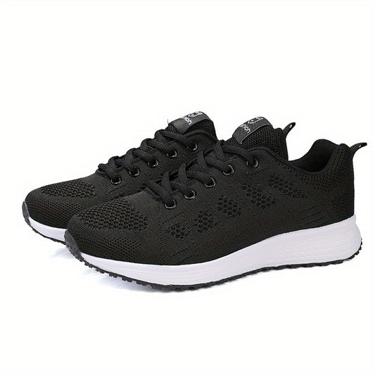 Mesh Ombre Lace Up Casual Sneakers Women's Footwear