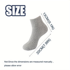 4 Pairs Soft Fuzzy Slipper Socks Winter Cozy Warm Sleeping Socks