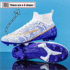 Professional Training Soccer Spikes Cleats Lightweight Non-slip Shoes