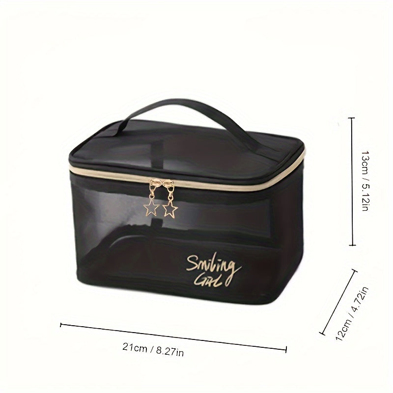 Transparent Toiletry Bag Waterproof Storage Bag for Travel and Camping