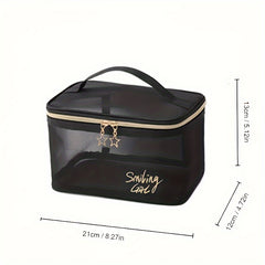 Transparent Toiletry Bag Waterproof Storage Bag for Travel and Camping